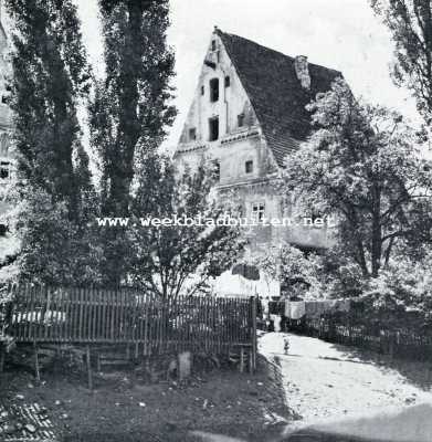 Duitsland, 1928, Donauwrth, Donauwrth in Beiersch-Zwaben. Het oudste visschershuis te Donauwrth