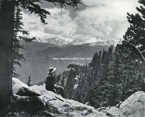 Amerika, 1928, Onbekend, In de Rocky Mountains. De Mount Evans, gezien van de Window Ledge Squaw