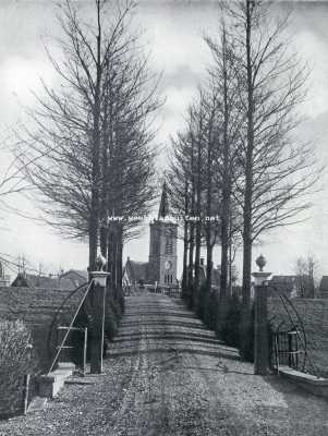 Noord-Holland, 1928, Aalsmeer, Gezicht op den kerktoren van Aalsmeer