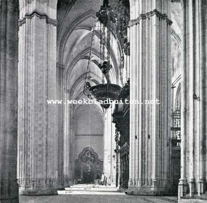 Spanje, 1928, Sevilla, De Kathedraal te Sevilla. In de Kathedraal te Sevilla