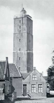 Friesland, 1928, Hoorn, Onder den Brandaris. Het kerkje van Hoorn op Terschelling