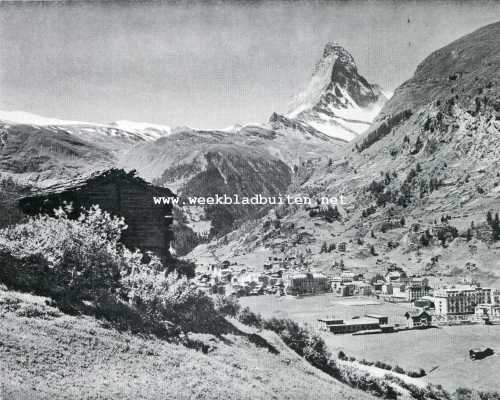 Zwitserland, 1928, Zermatt, Zomer in Wallis. Zermatt en de Matterhorn