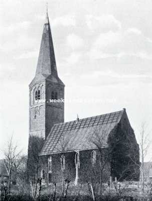 Noord-Holland, 1928, Heemskerk, Kerk en toren te Heemskerk. De kerk te Heemskerk
