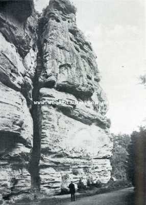 Luxemburg, 1928, Onbekend, Het Sauerdal bij Echternach. De rotsformatie 