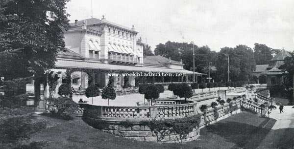 Duitsland, 1928, Bad Nauheim, Bad-Nauheim. Kurhaus met terras