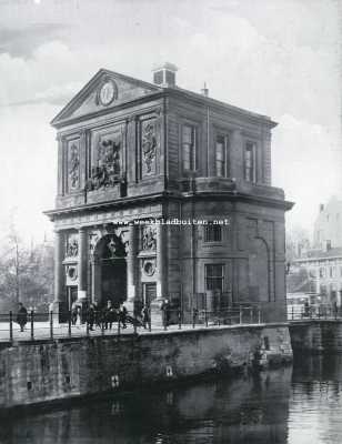 Zuid-Holland, 1928, Rotterdam, De Delfsche Poort te Rotterdam, aan de zijde van het Haagsche Veer