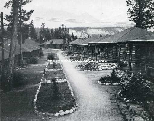Canada, 1928, Onbekend, In het Jasper National Park (Canada). Bungalows voor de zomergasten