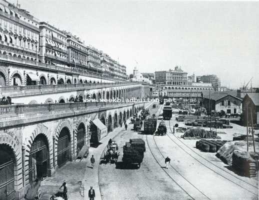 Algerije, 1928, Algiers, Algiers. De kade langs de haven
