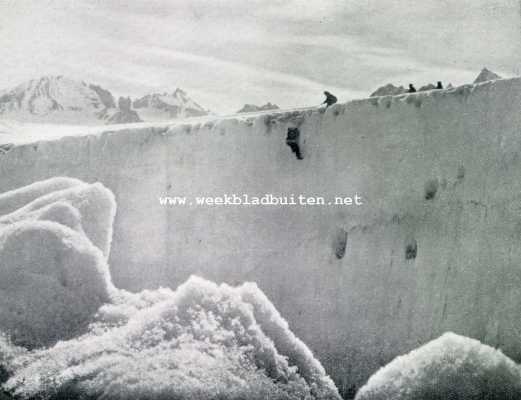 Groenland, 1928, Onbekend, Groenland. Een moeilijke en gevaarlijke beklimming van een der sneeuwbergen in Groenland