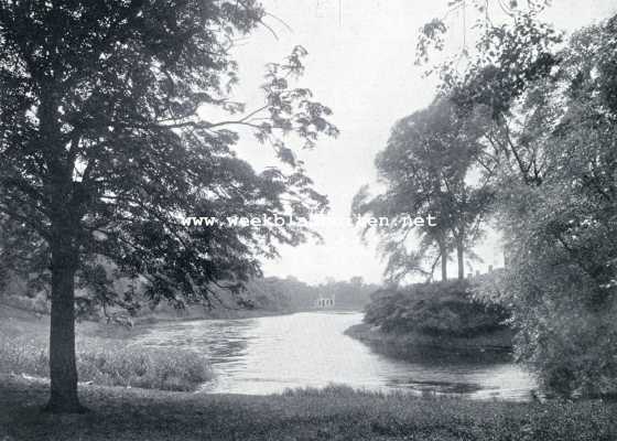 Zeeland, 1928, Middelburg, Oud-Middelburg. Middelburg's Singelgracht nabij het Seisplein