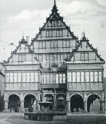 Duitsland, 1928, Paderborn, Toeristenervaringen. Raadhuis te Paderborn