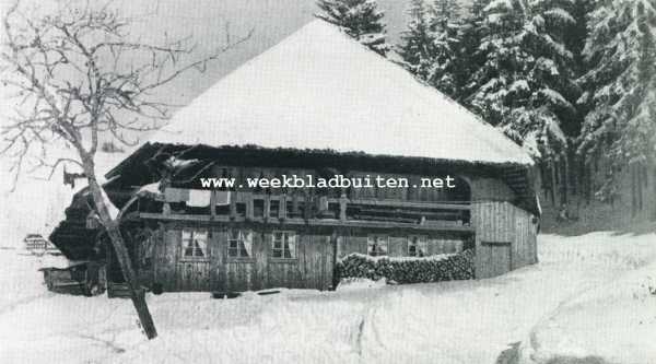 Duitsland, 1929, Onbekend, WINTERSPORT IN DUITSCHLAND. EEN HUIS IN HET SCHWARZWALD