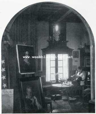 Onbekend, 1929, Onbekend, In het atelier van Thrse Schwartze. Gezicht in den erker