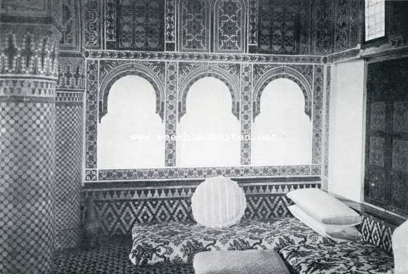 Marokko, 1929, Fez, Marokko. Joodsch interieur te Fs