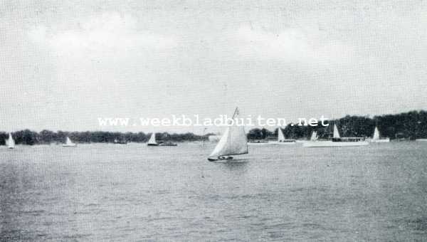 Een paradijs voor dagjesmenschen.Het meer was speigelglad