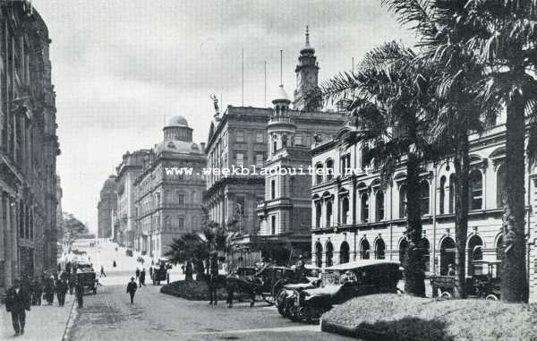 Australi, 1929, Sidney, Bridge Street in Sidney