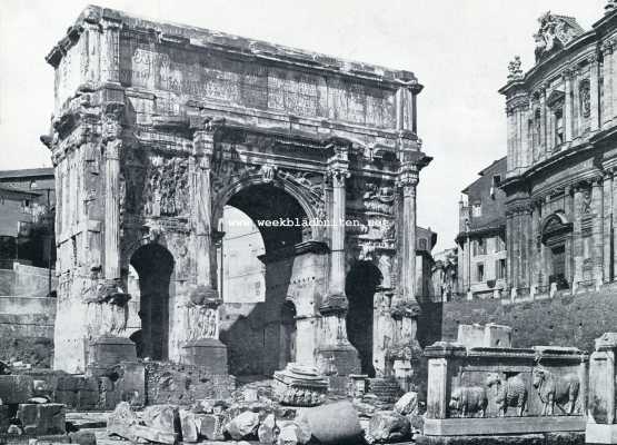 Rome. De Triomfboog voor Septimus Severus