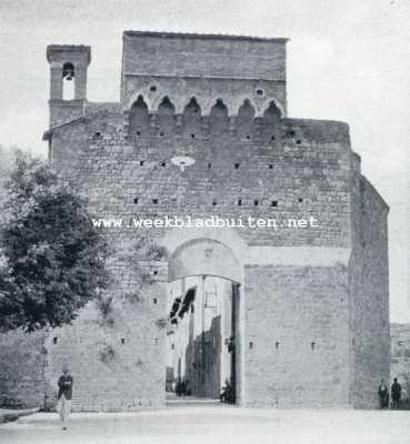 Itali, 1929, San Gimignano, De Poort van San Giovanni te San Gimignano