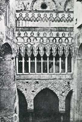 Itali, 1929, Ravello, Ravello. Binnenhof van het Palazzo Rufolo te Ravello
