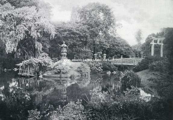 Duitsland, 1929, Stellingen, Het landschap bij Hagenbeck. Japanschs landschap in Hagenbeck's diernepark te Stellingen