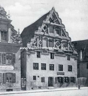 Duitsland, 1929, Nrdlingen, Nrdlingen. Oude woonhuizen
