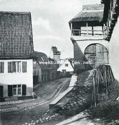 Duitsland, 1929, Nrdlingen,  Een ander fragment van den vestingmuur, op den achtergrond een van de vele torens