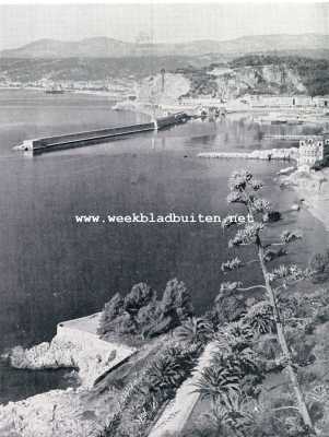 Frankrijk, 1929, Nice, Oude steden aan de Cte d'Azur. De Petite Corniche waarlangs Nice is gebouwd