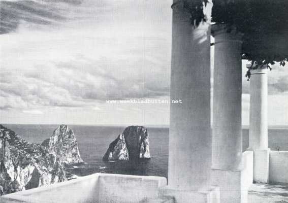 Itali, 1929, Capri, CAPRI. AAN DE KUST