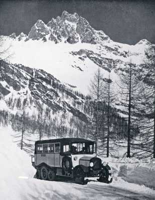 Zwitserland, 1930, Onbekend, Waar eens de postillon zijn hoorn blies, den winterpostauto in de Majolapas