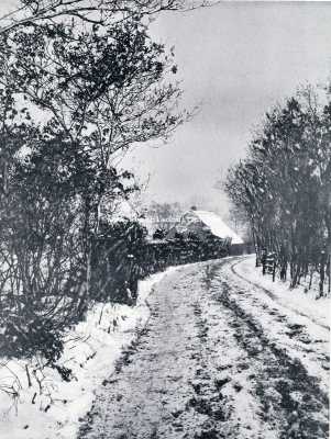 Noord-Holland, 1930, Laren, De Zevenend te Laren, als 't wintert