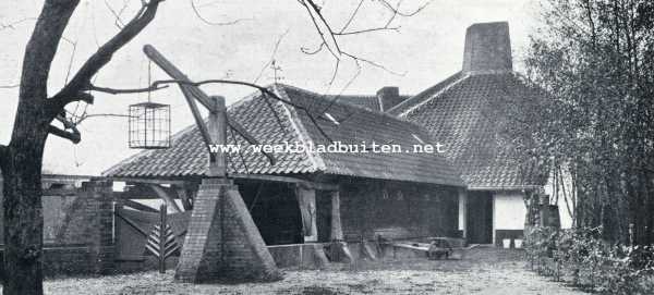 Utrecht, 1930, Leusden, Moderne landhuizen. St. Hubertushof. Renstal en hondenkennel