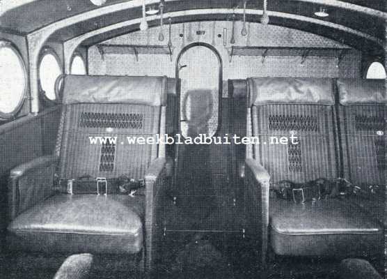 Onbekend, 1930, Onbekend, Interieur van een Dornier Superwal-passagiersvliegtuig