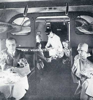 Onbekend, 1930, Onbekend, Superwal-passagiersvliegtuig. Aan de lunch