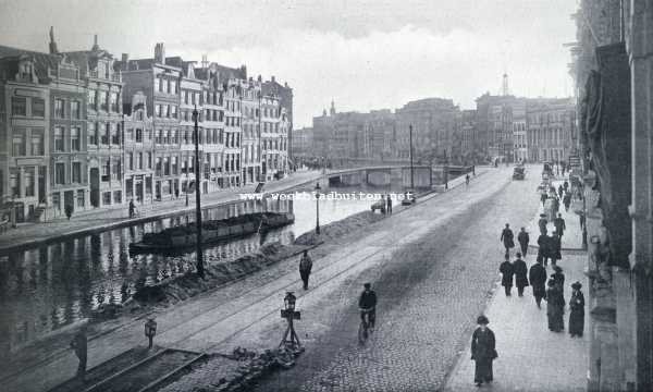 Noord-Holland, 1930, Amsterdam, Het Rokin te Amsterdam. Het Rokin tusschen Dam en Langebrug zooals het is