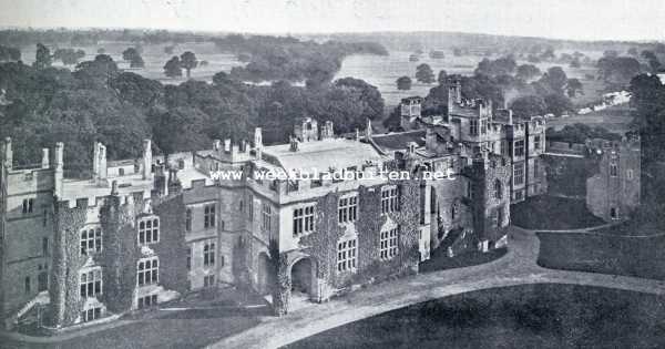 Engeland, 1930, Warwick, Het Kasteel Warwick, gezien van den Toren van Guy
