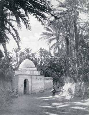 Tunesi, 1930, Gabs, Gabes. Marabout in de oase