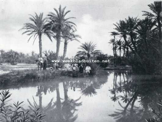 Tunesi, 1930, Onbekend, Van een zee- en strand-oase. Bij de bronnen aan den rand van 't meertje