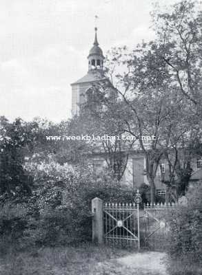 Duitsland, 1930, Burg, Het Spreewald. De kerk te Burg in het Spreewald