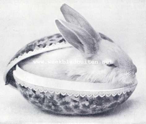 Onbekend, 1930, Onbekend, Paschen- en Lentefeest. De Paaschhaas in het Paaschei!