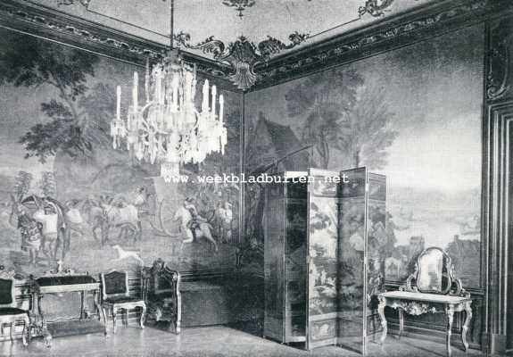 Oostenrijk, 1930, Wenen, Schoenbrunn en Maria Theresia. De kamer in Schnbrunn, waarin Napoleons zoon 