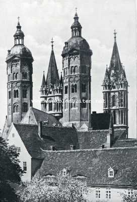 Naumburg. Gezicht op de Dom