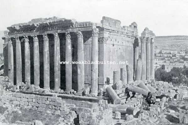 Libanon, 1930, Baalbek, De resten van den Bacchustempel te Baalbek