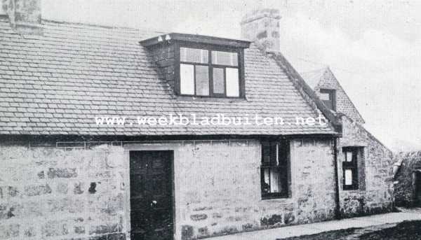 Schotland, 1930, Lossiemouth, Het particuliere leven van Ramsay MacDonald. Het geboortehuis van Ramsay MacDonald te Lossiemouth