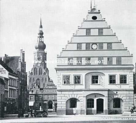 Duitsland, 1930, Greifswald, Greifswald. Stadhuis met 