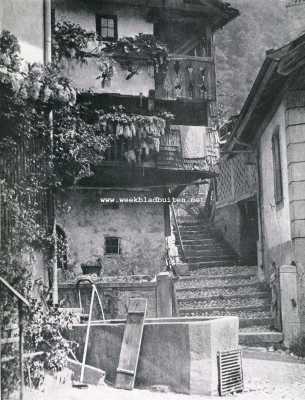 Zwitserland, 1930, Montreux, Van bloemen, sneeuw en alpen: Montreux. Een aardig hoekje bij Montreux