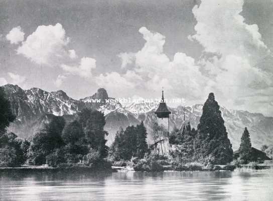 Zwitserland, 1930, Onbekend, Spiez en omgeving. Aan het Thuner meer