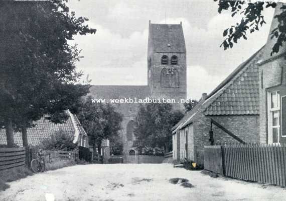 Friesland, 1930, Hollum, Naar Ameland. Ameland: het kerkje te Hollum