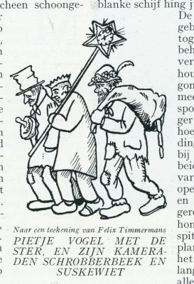 Onbekend, 1931, Onbekend, PIETJE VOGEL MET DE STER, EN ZIJN KAMERADEN SCHROBBERBEEK ENSUSKEWIET