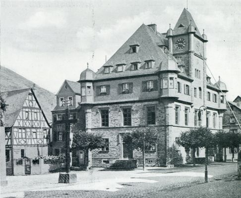 Duitsland, 1931, Oberwesel, OBERWESEL. HET STADHUIS