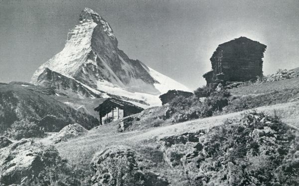 Zwitserland, 1931, Onbekend, IN HET BERNER OBERLAND. DE MATTERHORN BIJ ZERMATT